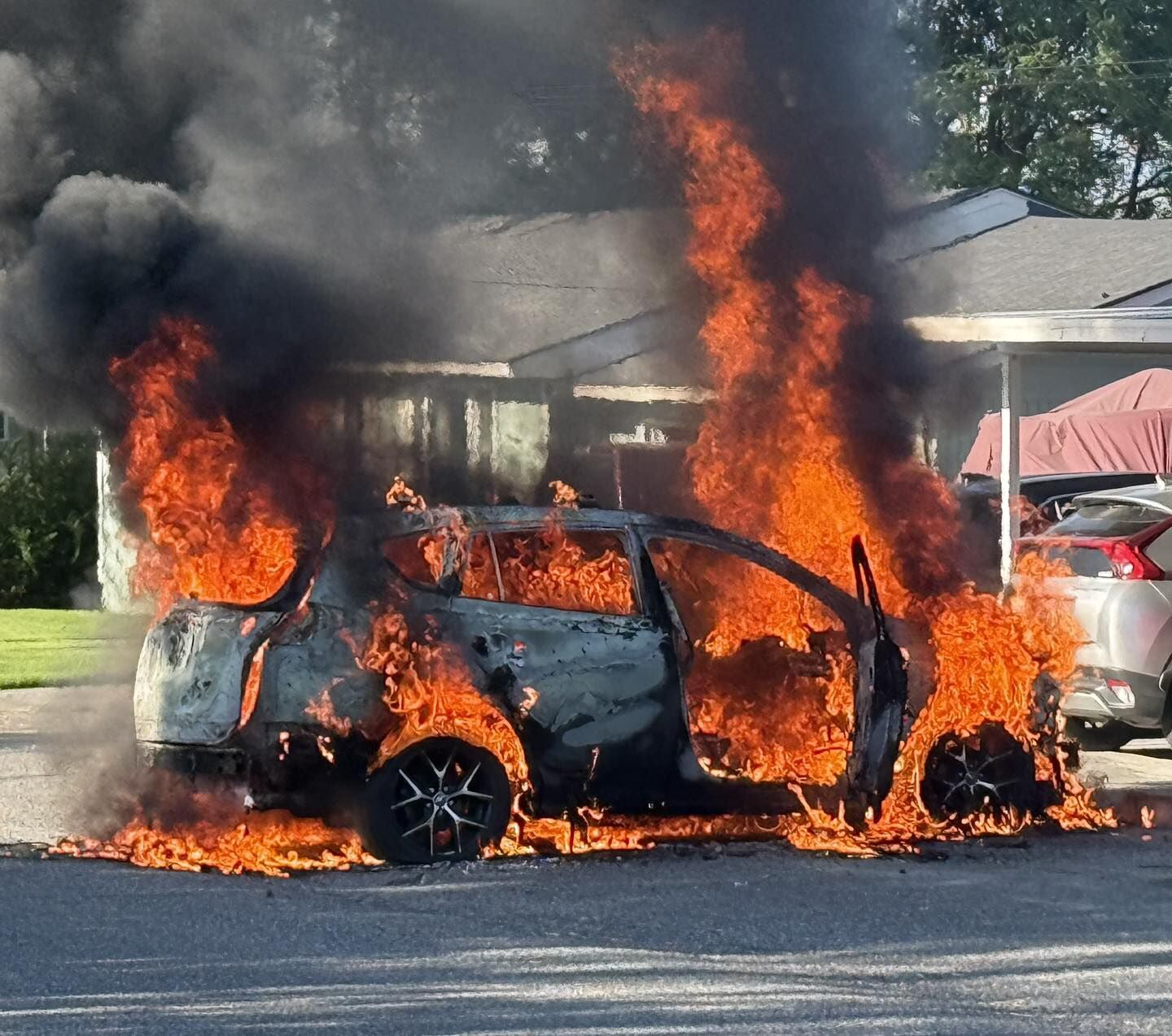 lithium-ion battery fire of suv