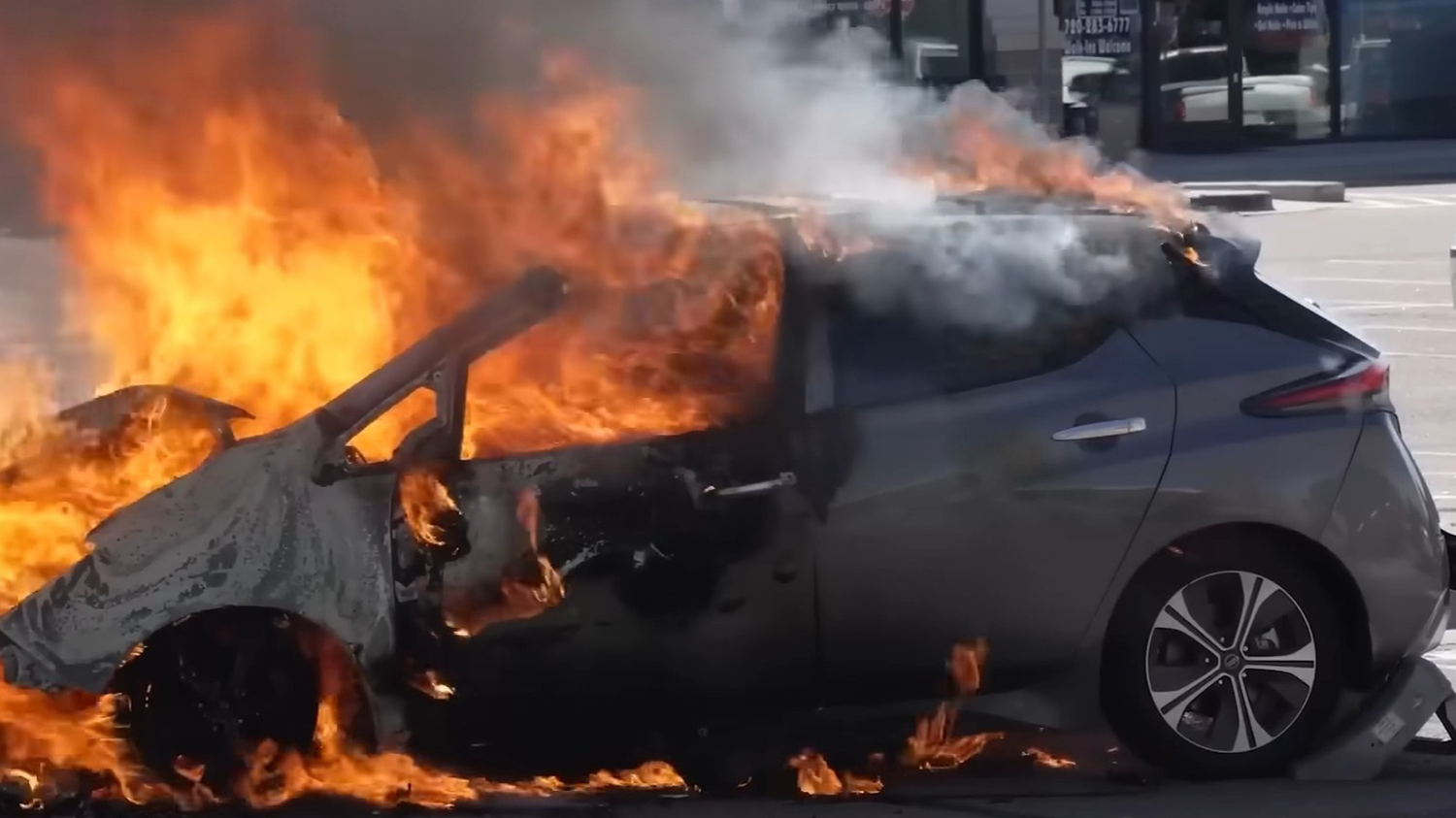 Why EV Fires Need So Much Water To Put Out (But Gas Cars Don't) - Jalopnik Image