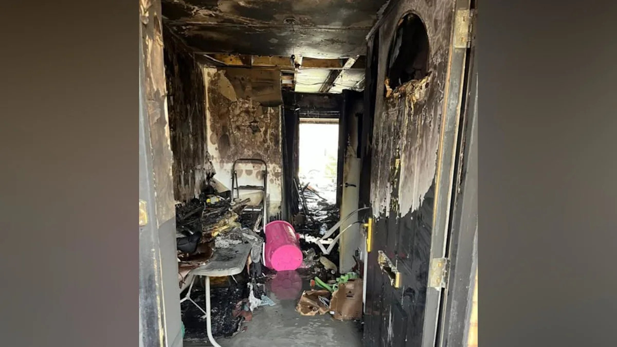 e-scooter fire damage